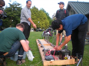 Setting up at Cal Anderson Park, Chrystal Lin, 2010